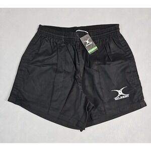 Gilbert Mens Black Kiwi Pro Rugby Training Shorts Size Medium NWT